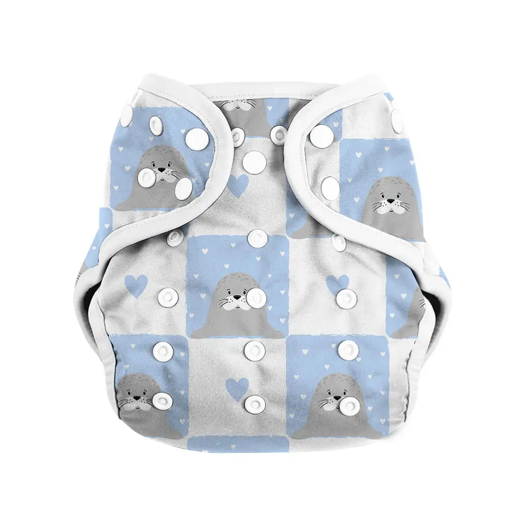 Couvre-couche en tissu Double gousset en plastique souple pantalon adulte couvre-couche chinois bébé couches