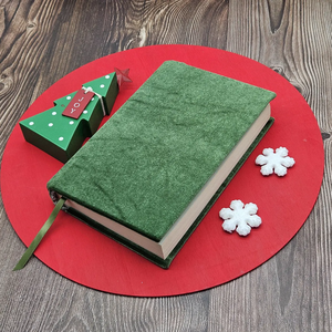 Fundas de Terciopelo Negro o Fucsia Hechas a Mano, Reutilizables y Elásticas para Libros, Protector de Cuadernos, Funda de Tela para Libros, Funda para Diario o Agenda - Product Image 6