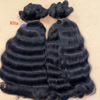 Paquetes de Cabello Ondulado Crudo Camboyano Sin Procesar, Cabello Humano Rizado Crudo Indio de Proveedor, Cabello Virgen Vietnamita con Cutícula Alineada