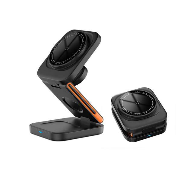 Foldable 3 in 1 Wireless Charger Stand Portable Fast Magnetic Multifunctional Wireless Charging for Iphone Desktop