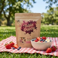 Pochette à fond carré biodégradable personnalisée, pochette autoportante en papier kraft 100g-500g, réutilisable pour grains de café, thermoscellable, refermable avec fermeture éclair