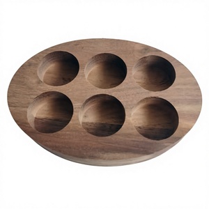 나무 에센셜 오일 보관 랙 가정용 욕실용 나무 아로마테라피 오일 디스플레이 스탠드 홀더 - Product Image 6