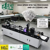 Mesin Printer UV RFID Read Write All In One Untuk Hangtag Pakaian, Sistem Pengkodean Otomatis Kecepatan Tinggi Dan Sistem Penolakan Cacat