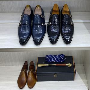 Chaussures habillées en cuir véritable pour hommes, qualité supérieure, style italien, chaussures formelles faites à la main, chaussures de mariage - Product Image 6
