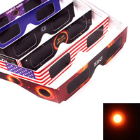 2025 solaire éclipse lunettes de soleil imprimé papier cadre couleur neutre total éclipse solaire lunettes anneau éclipse fabricant en gros