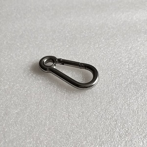 Mousqueton en acier inoxydable M6 avec anneau pour le camping en plein air, le canoë, le kayak, la connexion et la sécurisation de l'équipement, 2 pièces - Product Image 1