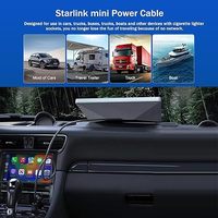 Cable de Alimentación JMAX 3M Starlink Mini de 100W 12V-24V, Adaptador de Encendedor de Cigarrillos a Cable de Alimentación CC con Puerto USB Tipo-C y Voltímetro