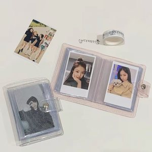 Mini <span class=keywords><strong>album</strong></span> photo transparent <span class=keywords><strong>de</strong></span> 3 pouces, petit porte-cartes <span class=keywords><strong>de</strong></span> visite, organisateur <span class=keywords><strong>de</strong></span> cartes photo style INS - Product Image 1