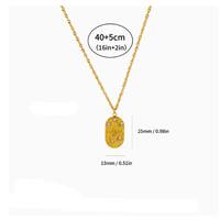 Collar de Acero Inoxidable Aries de Alta Calidad para Hombre y Mujer, Estilo Étnico, Collar para Parejas, Accesorios Transfronterizos