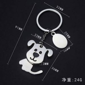 Shake Head Dog <b>Cat</b> Keychain Pet Pug Dog Bone Blank Metal Key Chain Custom DIY Great Gift for a Dog Lover Keyring Puppy Key <b>Ring</b> - Product Image 5