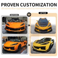 Capot moteur avant en fibre de carbone sèche style ZR1.2 pour Chevrolet Corvette C8 Z06 2023+