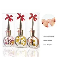 JIEDAN Nail Art Hadiah Natal Bunga Kering Minyak Kutikula Tahan Lama Beraroma Buah untuk Perawatan Tepi Jari dan Nutrisi