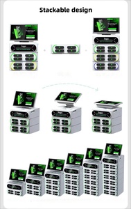 Customized 10.1 Lcd Screen 8-Slots <b>Mobile</b> Share Charging Cabinet High-Capacity Power Bank - Product Image 4