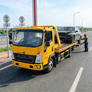 Carro attrezzi HOWO 4x2 con pianale da 3T, passo 3360mm, per recupero stradale, con verricello da 4T e supporto di sollevamento posteriore da 5 tonnellate - Product Image 2