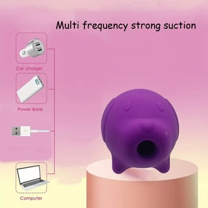 Nuevo Juguete Sexual Oral para Mujeres 2026, Vibrador de Succión de Clítoris y Senos con Forma de Cerdito, Mini, Impermeable y Bonito - Product Image 3