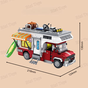 GaoMiSi T2108 Holiday Travel <strong>Camper</strong> <strong>Van</strong> Puzzle Model Small Particles Children Assemble <strong>Toy</strong> Decoration Gift Building Blocks Sets - Product Image 5