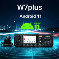 Anysecu W7plus Android 11 Radio mobile réseau 4G longue portée Radio POC 2 Go (RAM) + 32 Go (ROM) Radio POC compatible avec Real PTT ZELLO