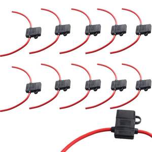 12 В 30A автомобильный Грузовик ATC в линейном держателе предохранителя с крышкой стандартный предохранитель 16AWG 15 см - Product Image 6