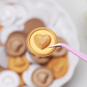 Etiquetas de cera para sellar, redondas con relieve de corazón, para invitaciones de boda, sobres, regalos, decoración del hogar - Product Image 3