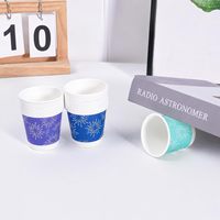 Gobelet en papier à paroi simple de petite taille 3oz, logo personnalisé, vente en gros, gobelet de dégustation jetable, approvisionnement en vrac, usine