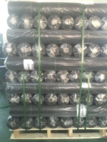 Rouleau de tissu pp noir en gros au meilleur prix d'usine, feuille de couverture de sol en polypropylène tissé tissu agro de contrôle des mauvaises herbes
