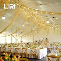 Prix de tente de dîner de mariage de chapiteau de luxe transparent de capacité de 500 personnes Pakistan