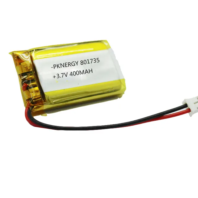 Lithium-polymer akku mit PCM 3,7 V 400mAh 801735 3,7 v lipo batery