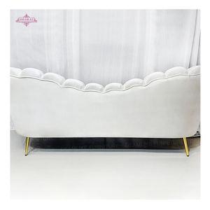 Sofá seccional con mechones de terciopelo más vendido Juego de sofás de terciopelo de 3 plazas Muebles - Product Image 2