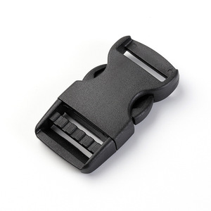 Hebilla Ajustable de Plástico Negro de 25 mm de Doble Cara para Correa de Mochila o Riñonera - Product Image 2
