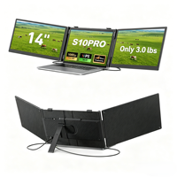 Écran d'extension portable pour ordinateur portable, triple moniteur, OEM, marque privée, pour commandes en gros, productivité professionnelle et approvisionnement commercial