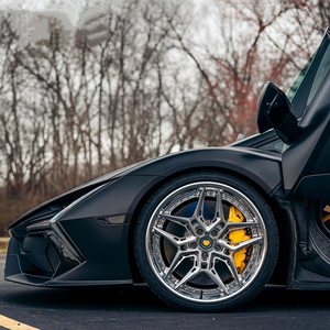 Rines Forjados de 18-24 Pulgadas para Lamborghini Huracán, Urus, Aventador, Gallardo, Ferrari, Porsche Panamera, <span class=keywords><strong>BMW</strong></span>, Benz EVO-<span class=keywords><strong>4R</strong></span> - Product Image 2