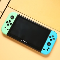Console de Jeu Portable X80Pro Écran Large 7,0 Pouces Combat Arcade Double Joueur pour GBA Console Rétro Nostalgique pour Enfants Wi-Fi