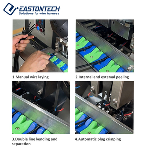 Nhà máy tự động Trung Quốc/Mỹ hai-pin dây điện Dây Tước uốn cắm uốn tóc bồng Máy chúng tôi/CN dây điện máy lắp ráp - Product Image 3
