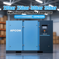 Compresseur d'air à vis haute pression UL 55kw 75kw 90kw 110kw 132kw 200kw 20 25 30 35 bar