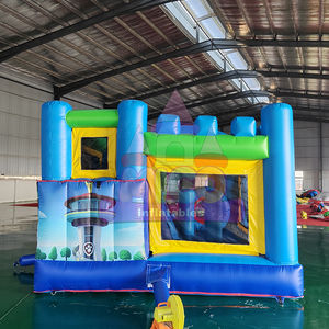 Tuần tra thương mại Paw Inflatable Bouncer Dog unisex trò chơi ngoài trời Inflatable nhà bị trả lại với trượt cho trẻ em - Product Image 5