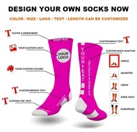 Chaussettes de sport unisexes Zenflex pour le tennis et le cyclisme, en coton tricoté, avec motif rayé tendance et grip, collection automne, vente en gros