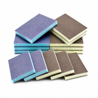 Matériau abrasif en carborundum, bloc éponge abrasif 120x98mm, mousse abrasive haute densité pour le polissage du bois et du métal