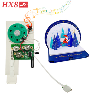 Módulo <span class=keywords><strong>de</strong></span> Sonido con Sensor <span class=keywords><strong>de</strong></span> Activación por Luz DC Personalizado, Altavoz <span class=keywords><strong>de</strong></span> 40 mm, Chip <span class=keywords><strong>de</strong></span> Audio Grabable <span class=keywords><strong>MP3</strong></span>/WAV, Tarjetas <span class=keywords><strong>de</strong></span> Felicitación Navideñas - Product Image 1
