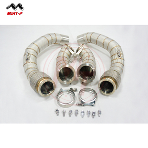 Mertop Top lớp 3.5 ''B * W F90 M5 2017 + F91/F92/F93 M8 s63m 2020 + với lá chắn nhiệt SS304 Ống nhẹ/downpipe - Product Image 2