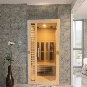 2025 Hot Bán Nhà Tắm Hơi 1-2 Người Công Suất Với Phần Lan Thông Rắn Gỗ Carbon Nóng Hồng Ngoại Phòng Tắm Hơi Cho Bán - Product Image 3