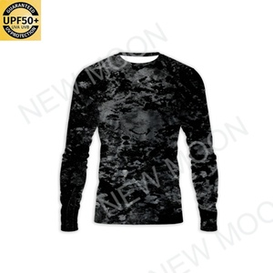 High-end Custom Men's Fishing Shirt Custom Antibacterial UPF50 + Breathable Quick-drying Camouflage Long-sleeved Fishing Shirt - Product Image 5