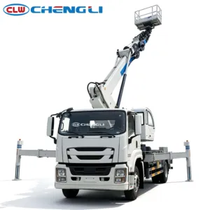 รถบรรทุกติดตั้งเครื่องจักรยกแบบยืดหดได้ 1suzu 45 เมตร รุ่น Giga สำหรับงานบำรุงรักษาในพื้นที่สูง - Product Image 6