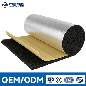 แผ่นโฟมยางอลูมิเนียมฟอยล์ NBR PVC ราคาถูก แบบมีกาวในตัว สำหรับฉนวนกันความร้อนและเสียง - Product Image 1
