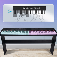 High Quality 88 Keys Portable Electric Piano Keyboard MIDI BT with Various Functions