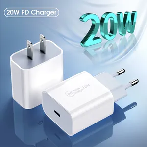 OEM 20W USB Type C Charger Adapter EU US UK AU Plug PD Fast Charging Travel Set Kit 1 1.5 2 m Type c Cable Power For iPhone