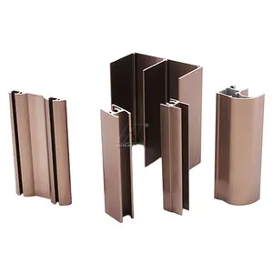 Profilé aluminium extrusion pour porte coulissante, personnalisé, 6 pièces, profil de garde-robe