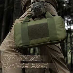 Tactical Gun Cover Magazine Storage Bag Outdoor Padded Case Molle Range Gun Handbag