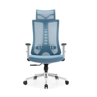 Chaise d'ordinateur réglable, dossier en maille ergonomique avec soutien lombaire, pivotant à 360 degrés pour les longues heures de travail assis