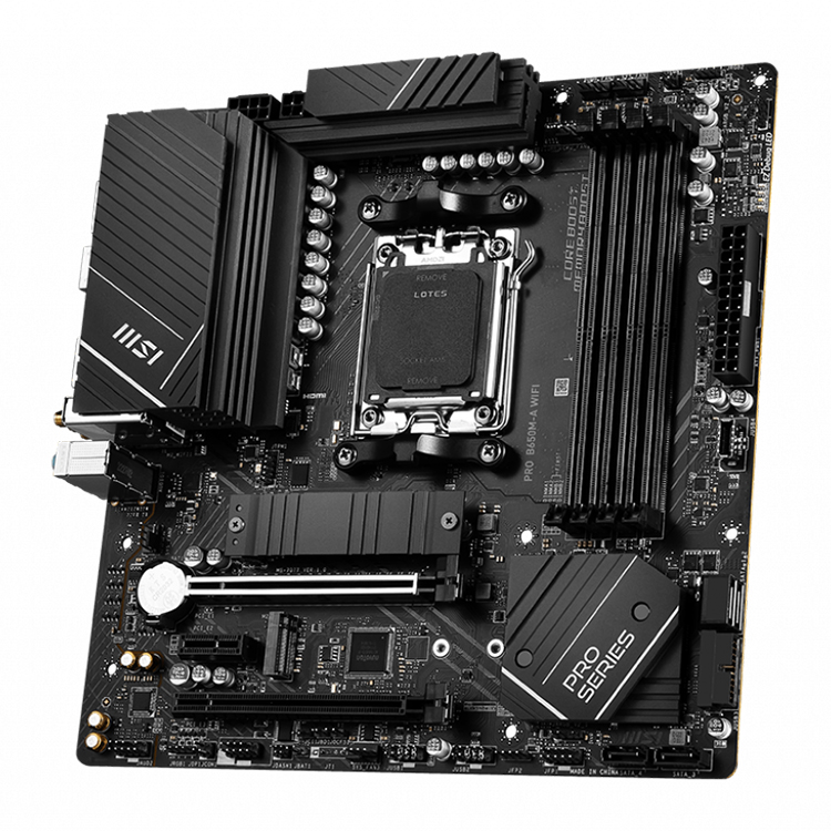 MSI PRO B650M-A WIFI Motherboard - AMD AM5 Ryzen7000 Support MSI PRO B650M-A WIFI Motherboard - AMD AM5 Ryzen7000 Support