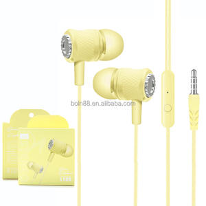 厂家批发L105 3.5毫米立体声插孔有线耳机1.2米入耳式免提电缆控制高保真游戏耳机 - Product Image 2